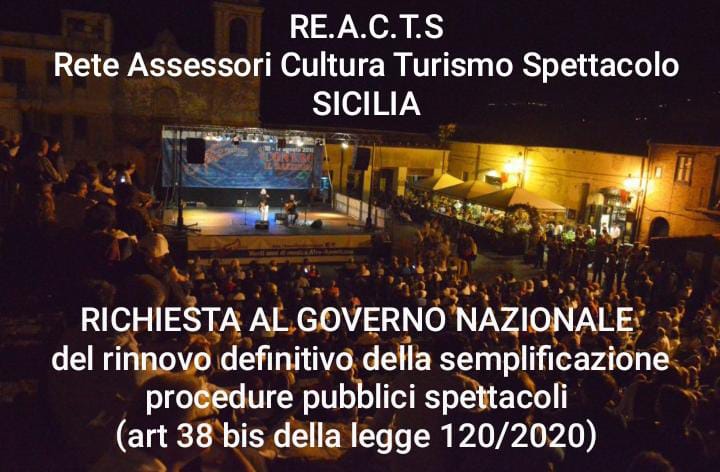 “Semplificare procedure per pubblici spettacoli”: l’appello degli Assessori siciliani