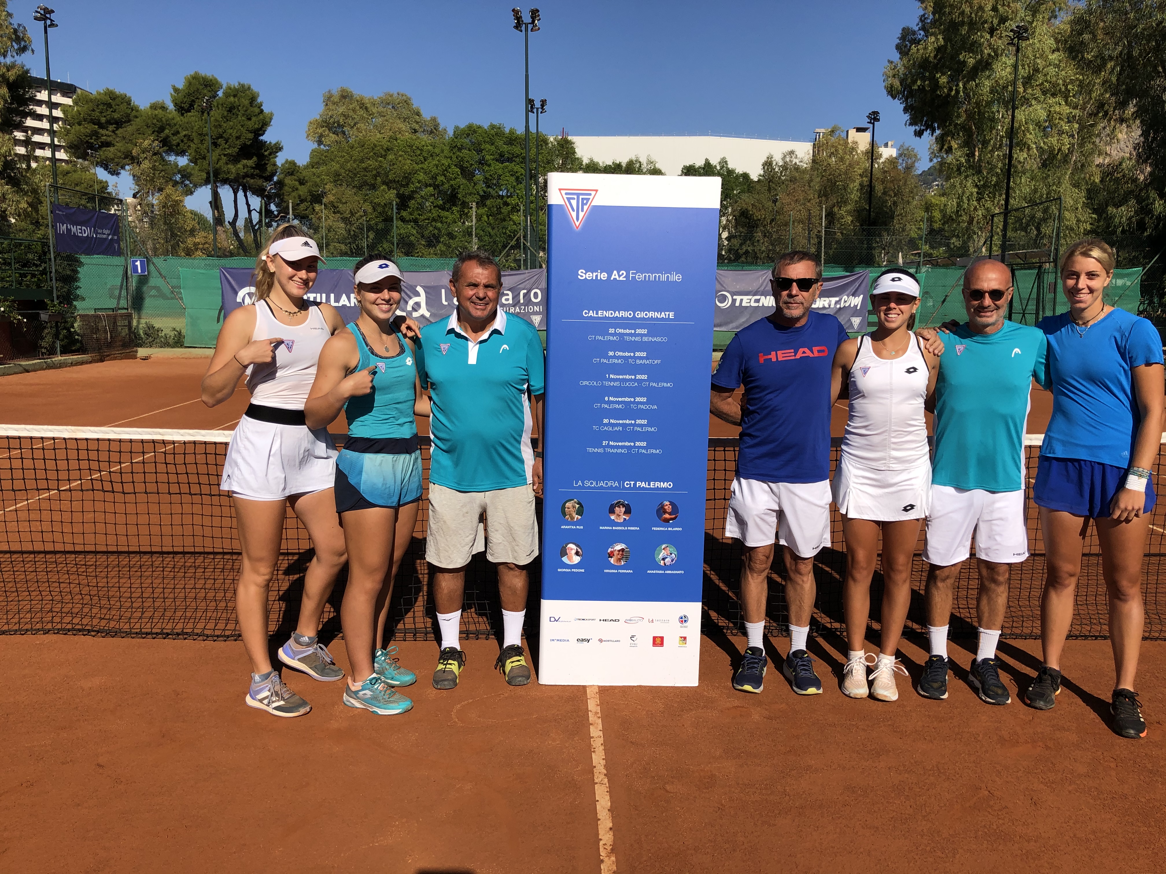 Tennis, impresa del Ct Palermo in Campania, successo anche in A2 femminile