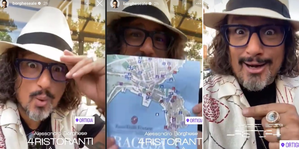 Alessandro Borghese in giro per Ortigia: fan in delirio, foto e video