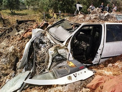 I resti dell’auto di Giovanni Falcone in mostra a Campobasso