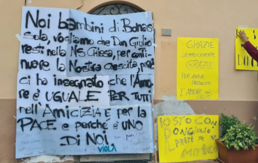 In 400 per Don Giulio, prete sospeso per le sue posizioni su gay, aborti e eutanasia In 400 per Don Giulio, prete sospeso per le sue posizioni su gay, aborti e eutanasia
