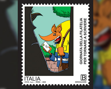 Poste Italiane, emessi tre francobolli di Zerocalcare dedicati al “tornare a scrivere”