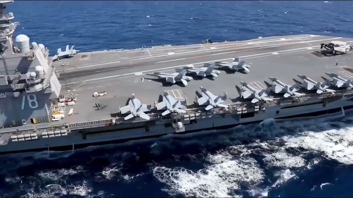 Gli Usa schierano la super portaerei “Gerald Ford” nel mar Mediterraneo