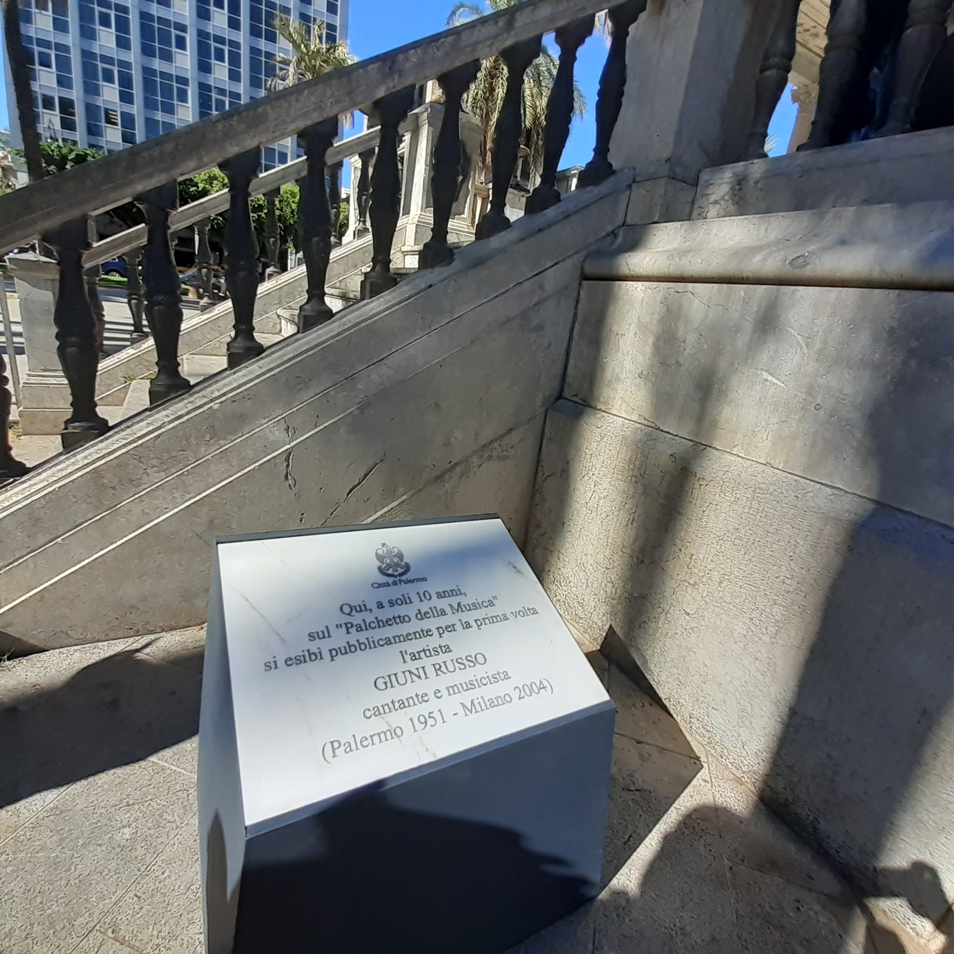 A Palermo scoperta una targa in memoria di Giuni Russo