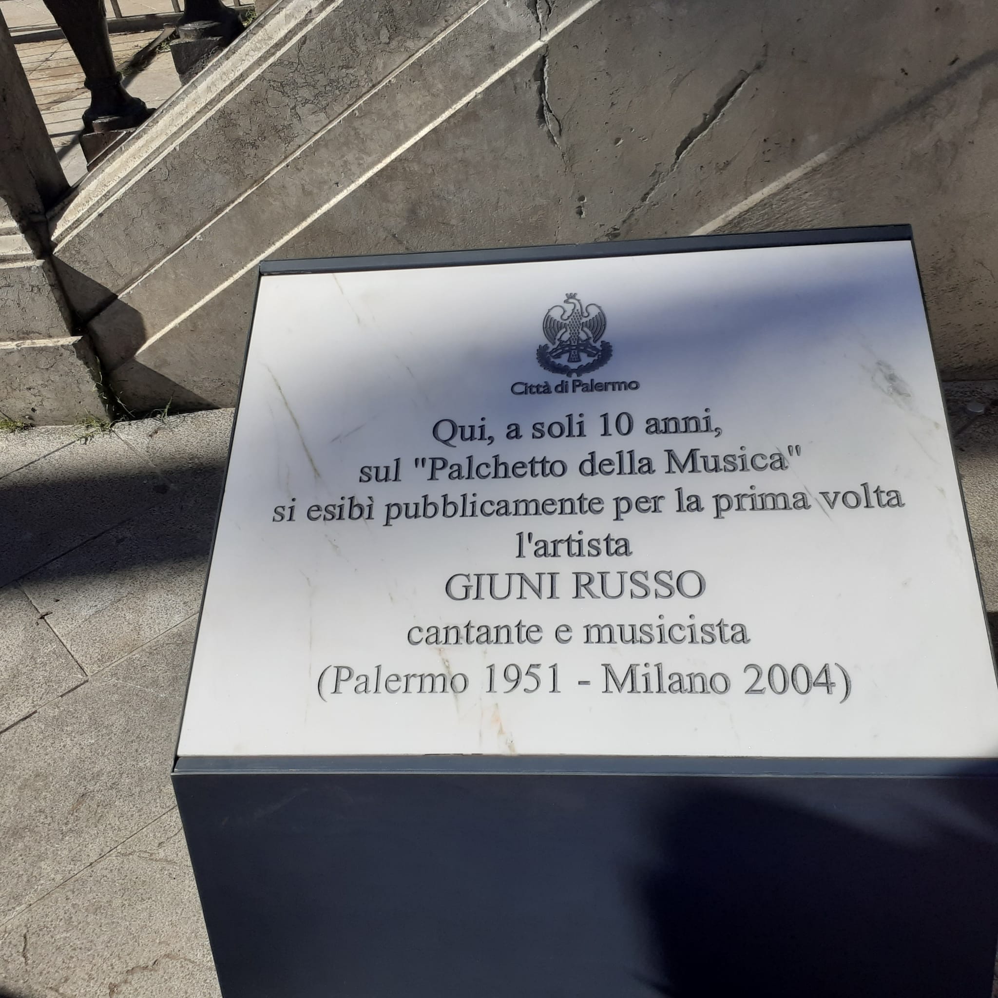 A Palermo scoperta una targa in memoria di Giuni Russo