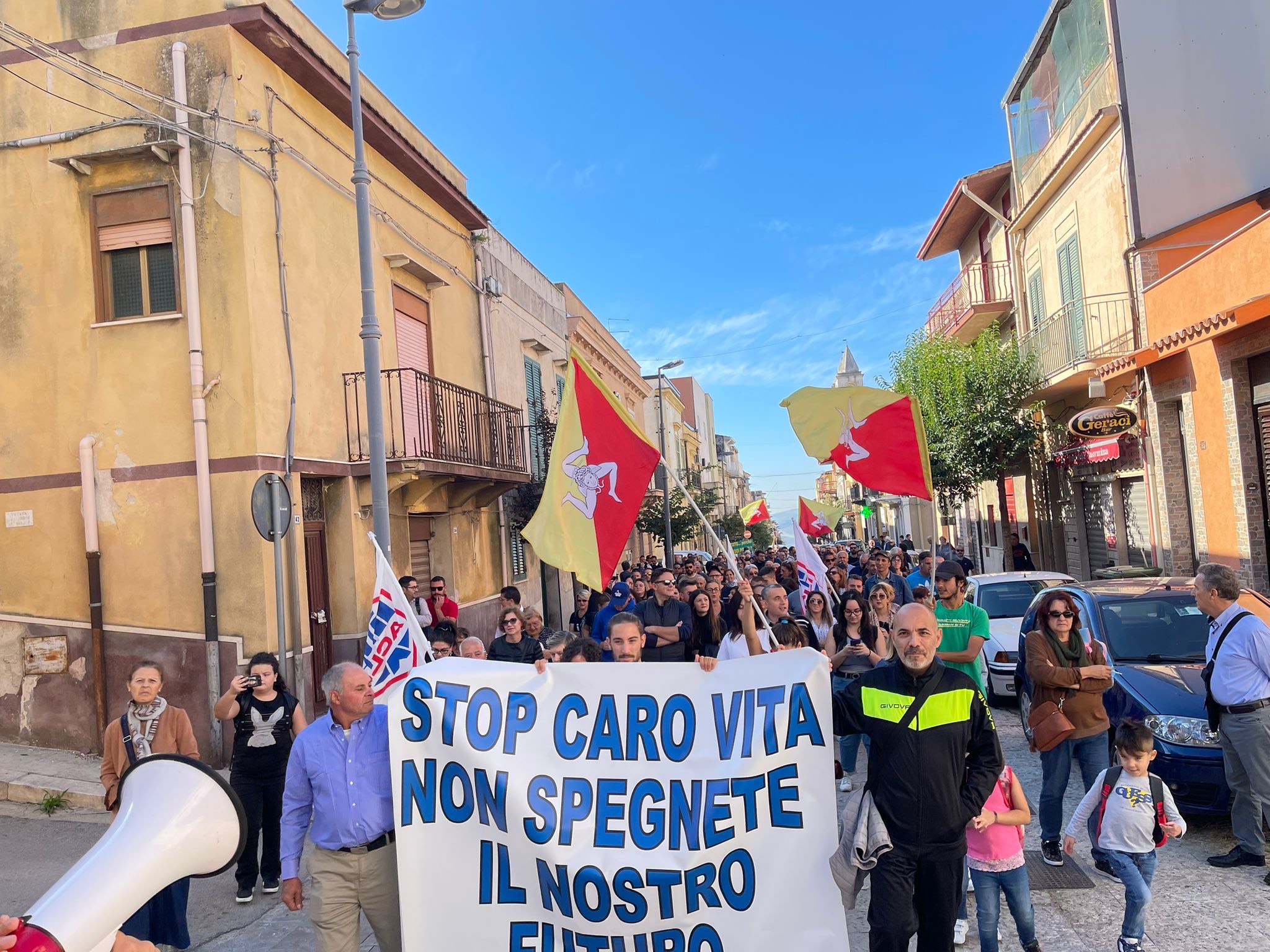 “Basta carovita”: in piazza anche a San Cipirello e San Giuseppe Jato (video)