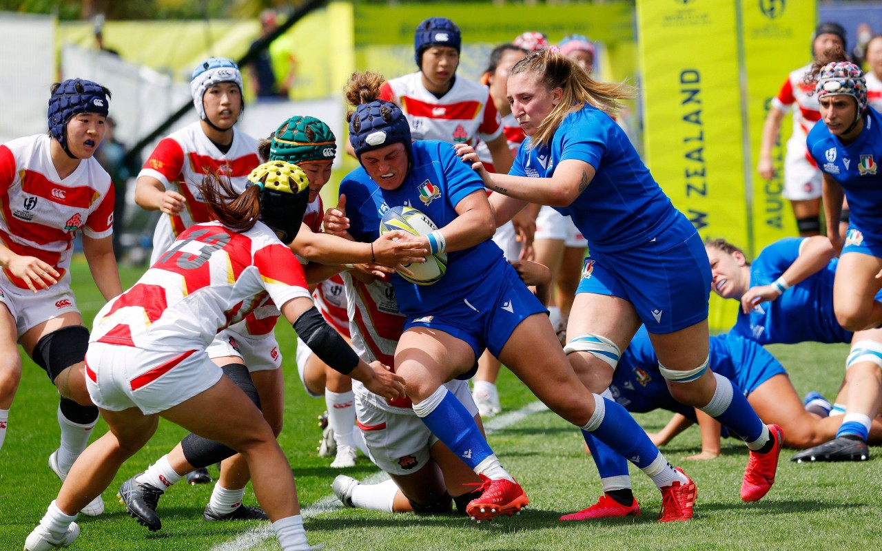Rugby, l’Italdonne vince contro il Giappone e scrive la storia dei mondiali