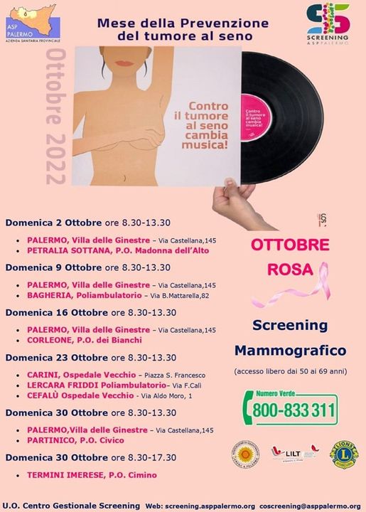 Ottobre rosa, prevenzione gratuita contro il tumore al seno