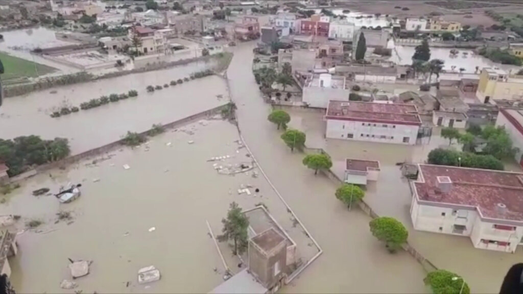 Maltempo, Coldiretti: al Sud campagne sott’acqua, +42% eventi estremi nel 2022