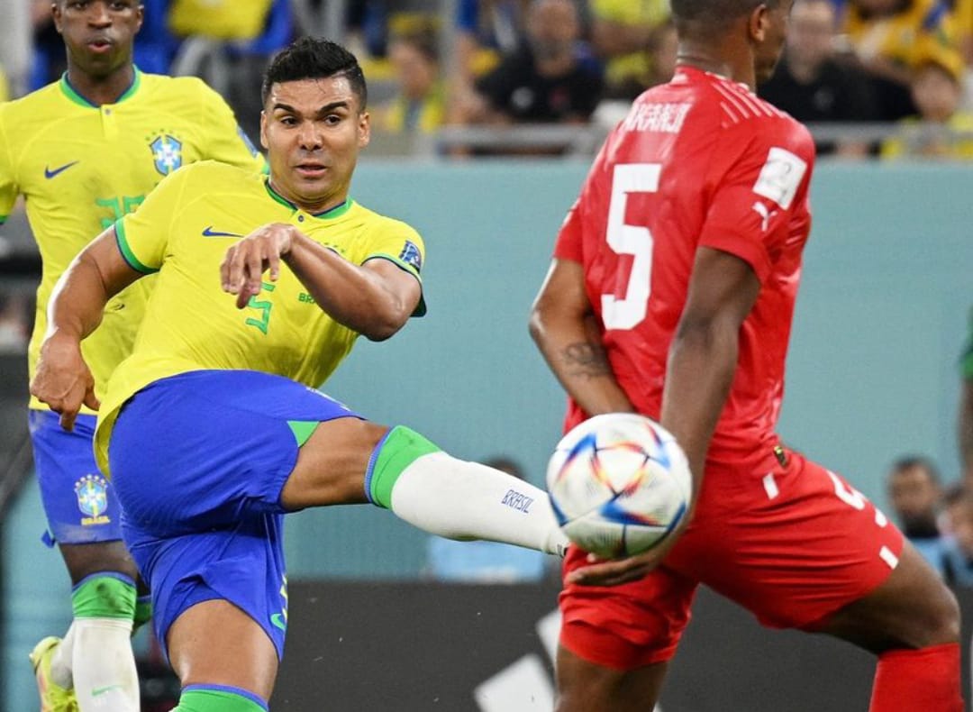 Qatar 2022, una perla di Casemiro qualifica il Brasile: 1-0 alla Svizzera