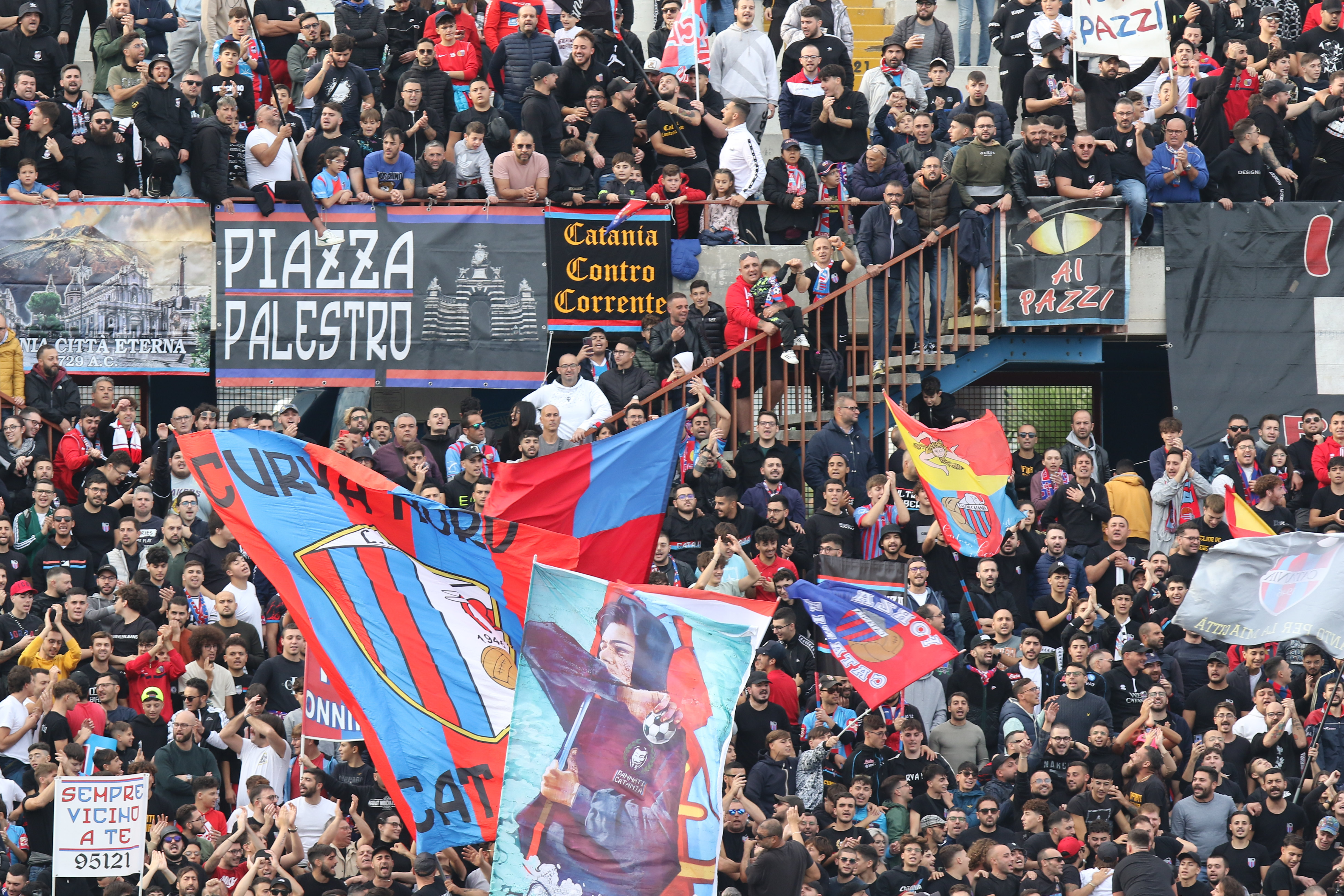 Catania-Canicattì termina 3-0: le foto più belle dallo Stadio Massimino