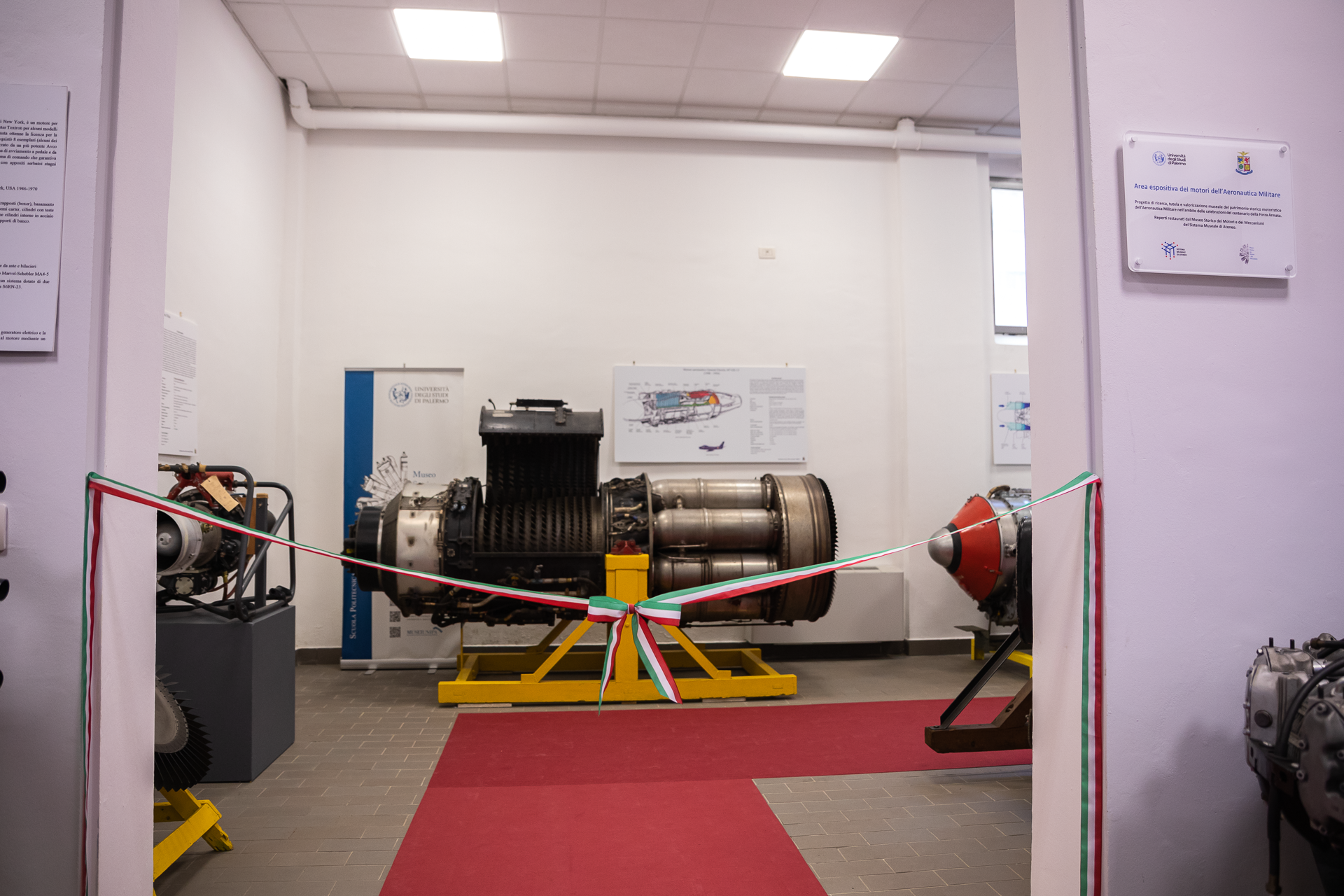 Restaurati 22 motori dell’aeronautica: esposti al Museo dell’università di Palermo