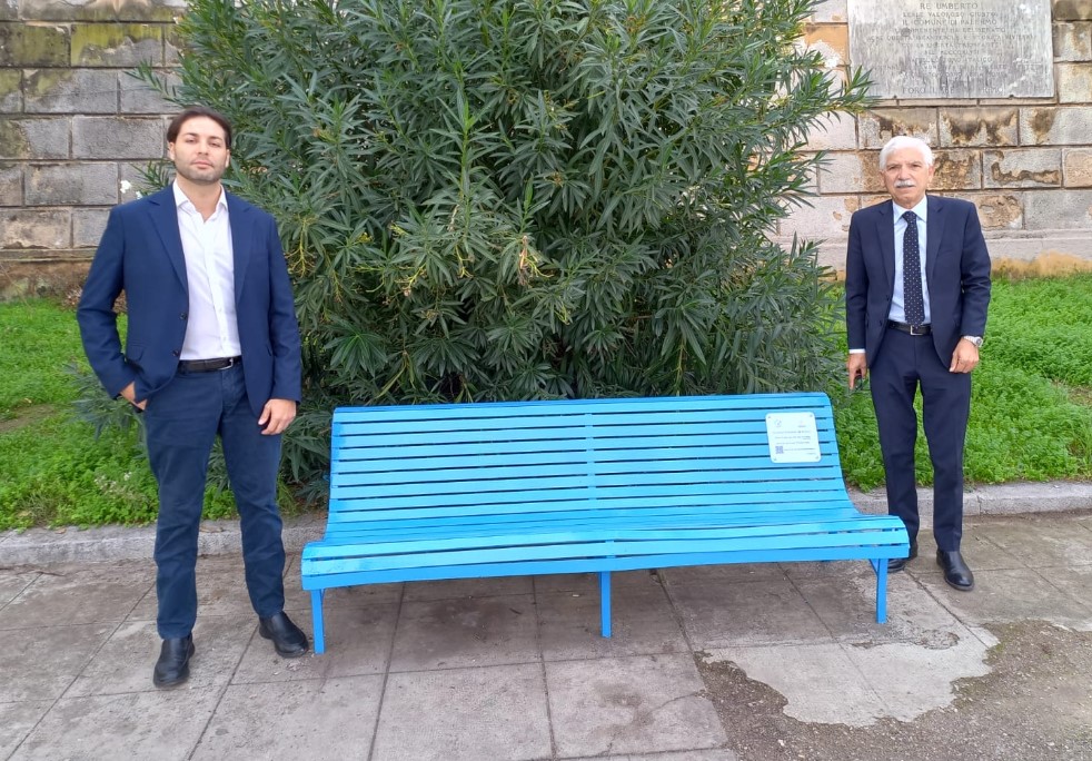 Giornata del Diabete, al Foro Italico una panchina blu per sensibilizzare la popolazione