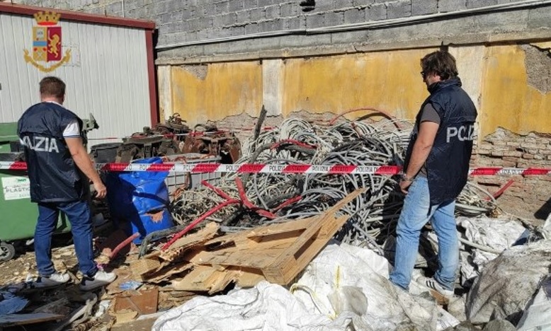 Polfer in azione, sequestrata una tonnellata di rame: denunciata rappresentante legale di ditta