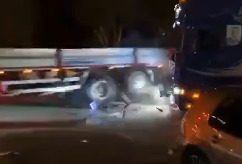 Momenti da “Fast&Furious” nel Catanese, scontro tra camion dopo evento – VIDEO