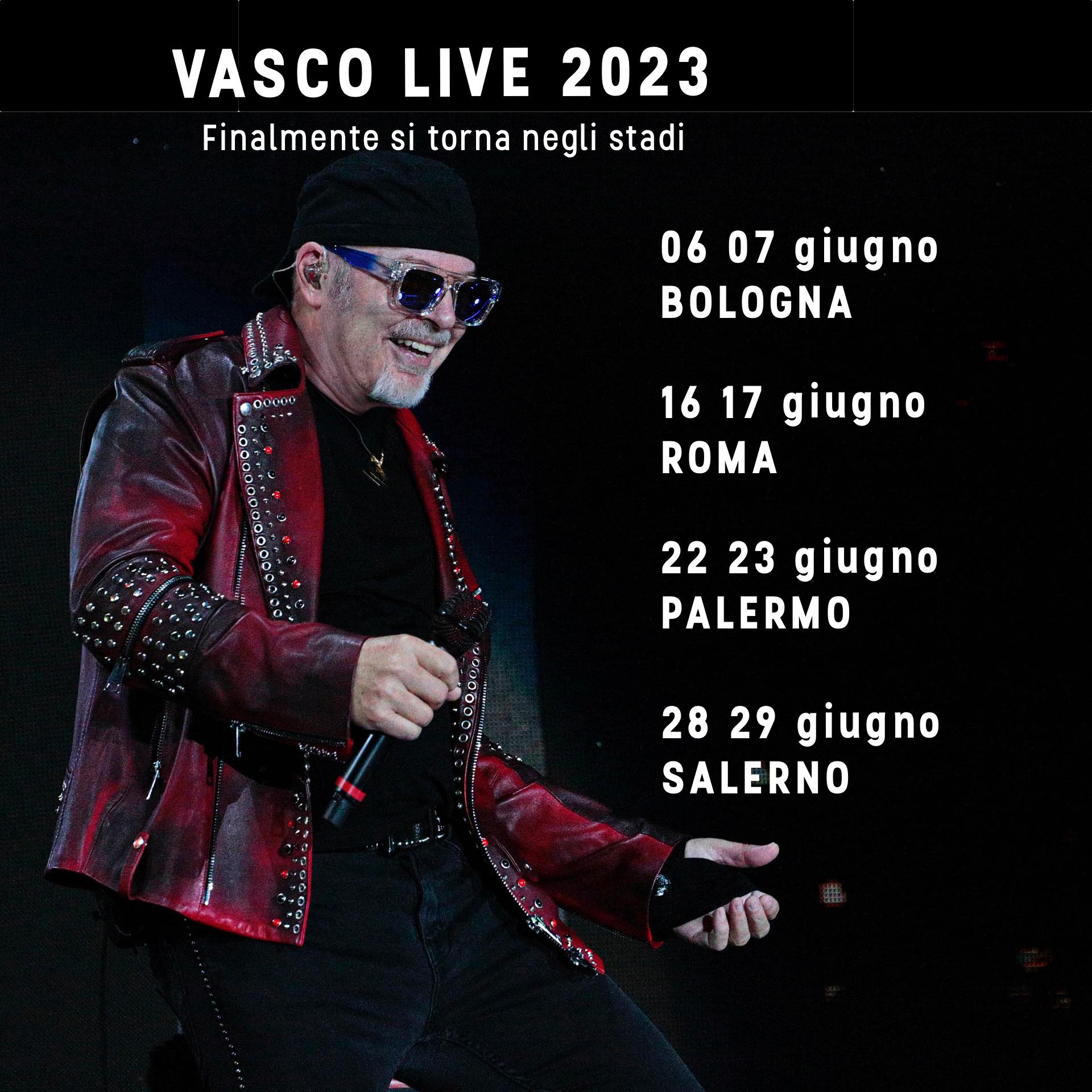 Vasco Rossi, le date del tour: due concerti a Palermo, ecco quando Vasco Rossi, le date del tour: due concerti a Palermo, ecco quando
