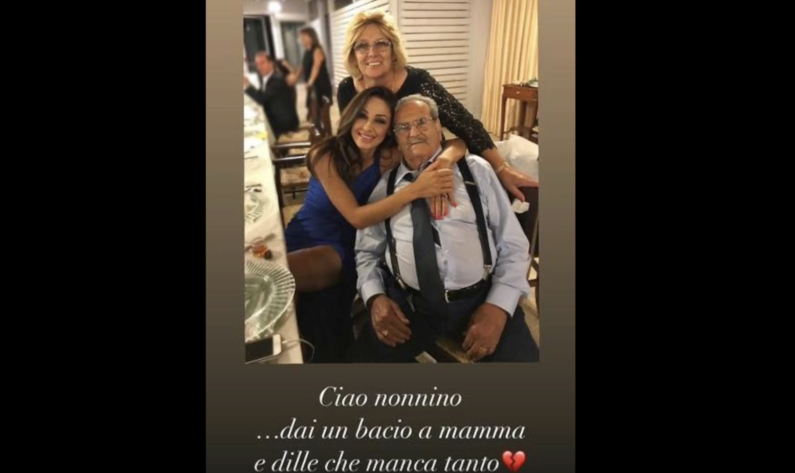 Anna Tatangelo, il lutto e quella foto su Instagram che spezza il cuore