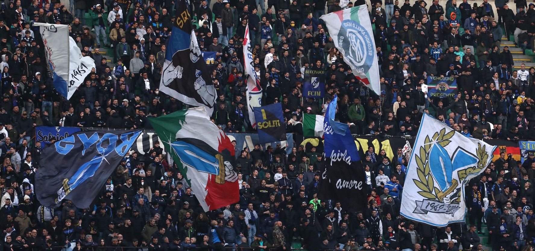 Inter, la Questura di Milano chiude la Curva nord: denunciati 4 tifosi