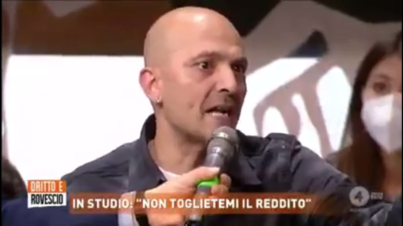Polemica in tv sul reddito di cittadinanza, Belpietro: “In Sicilia è pizzo”