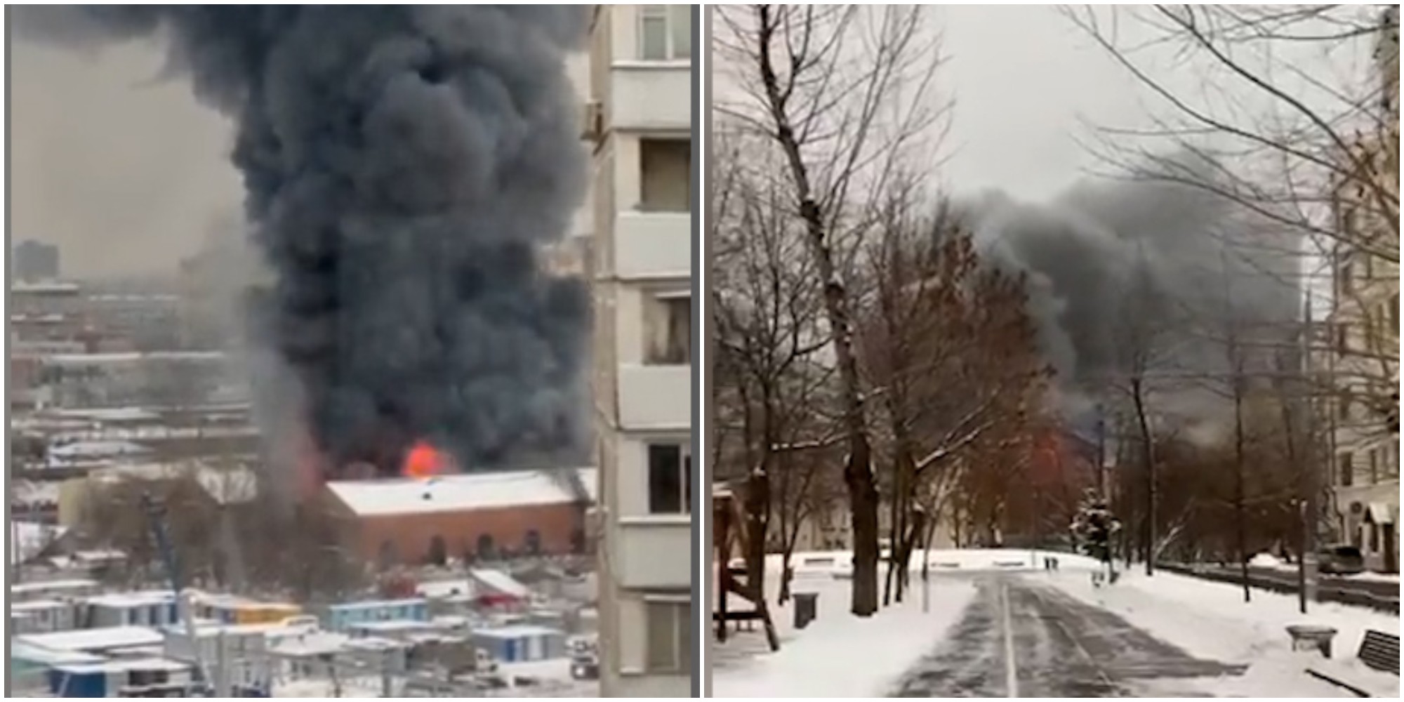 Russia, incendio in un magazzino nel centro di Mosca: almeno 5 morti