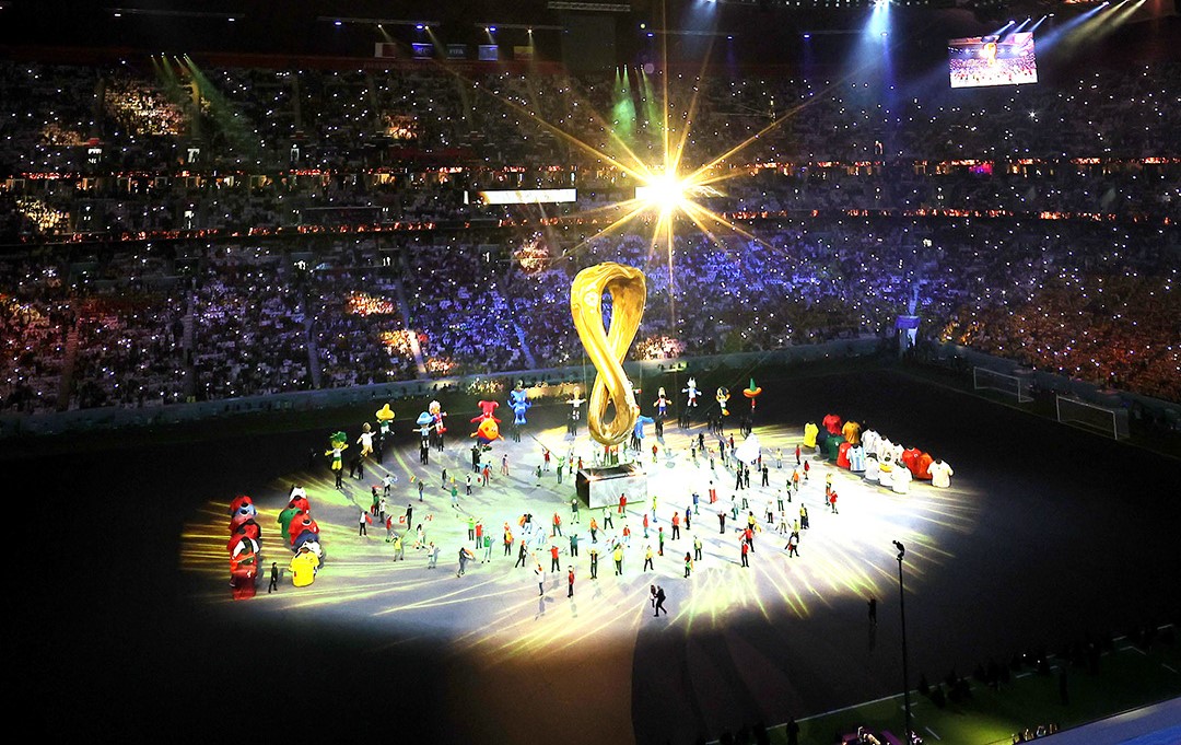 Mondiali Qatar: al via cerimonia apertura tra video 3d, gioco luci e sbandieratori