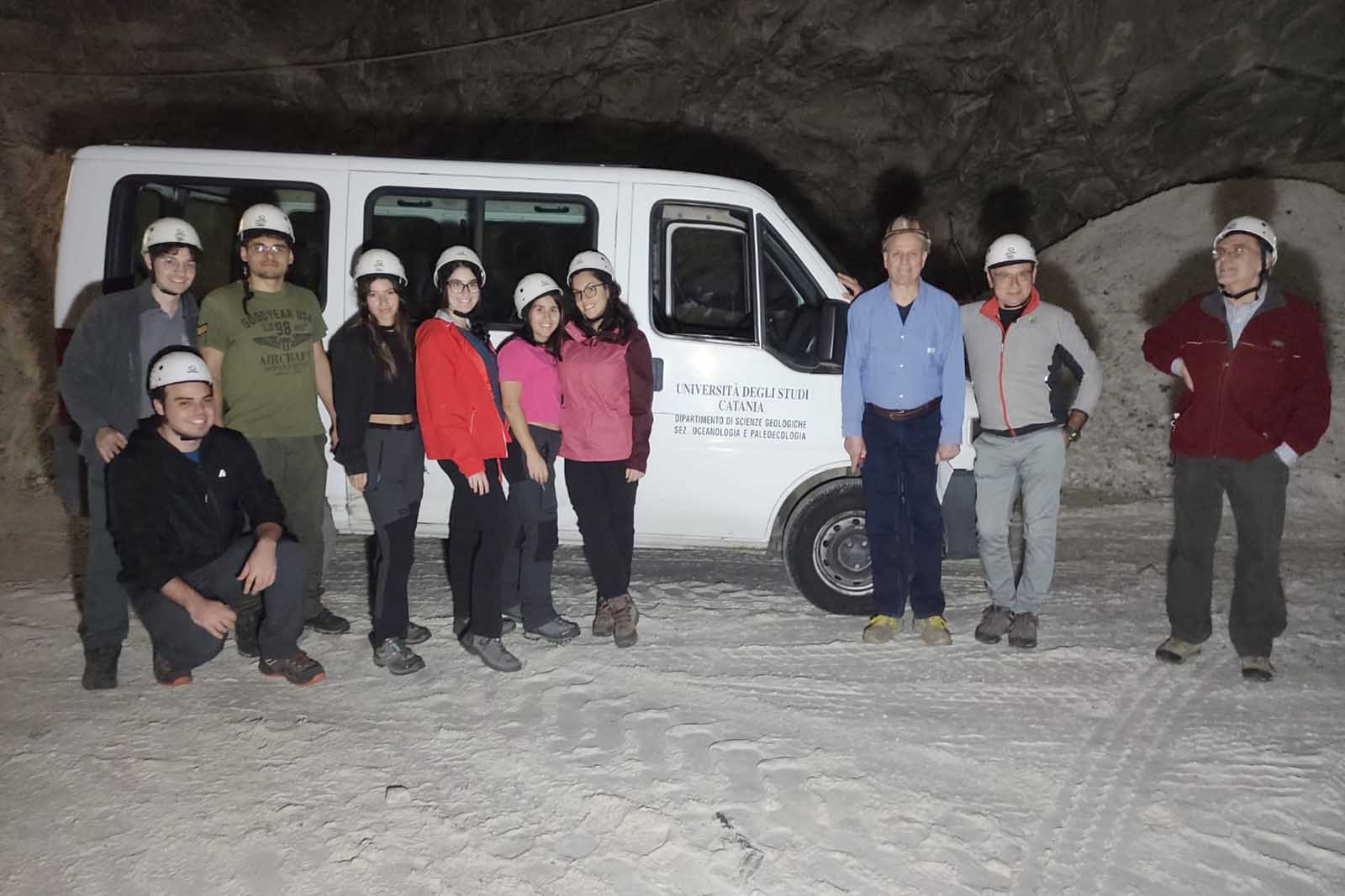 UniCt accolta a Racalmuto, in visita alla miniera di sale