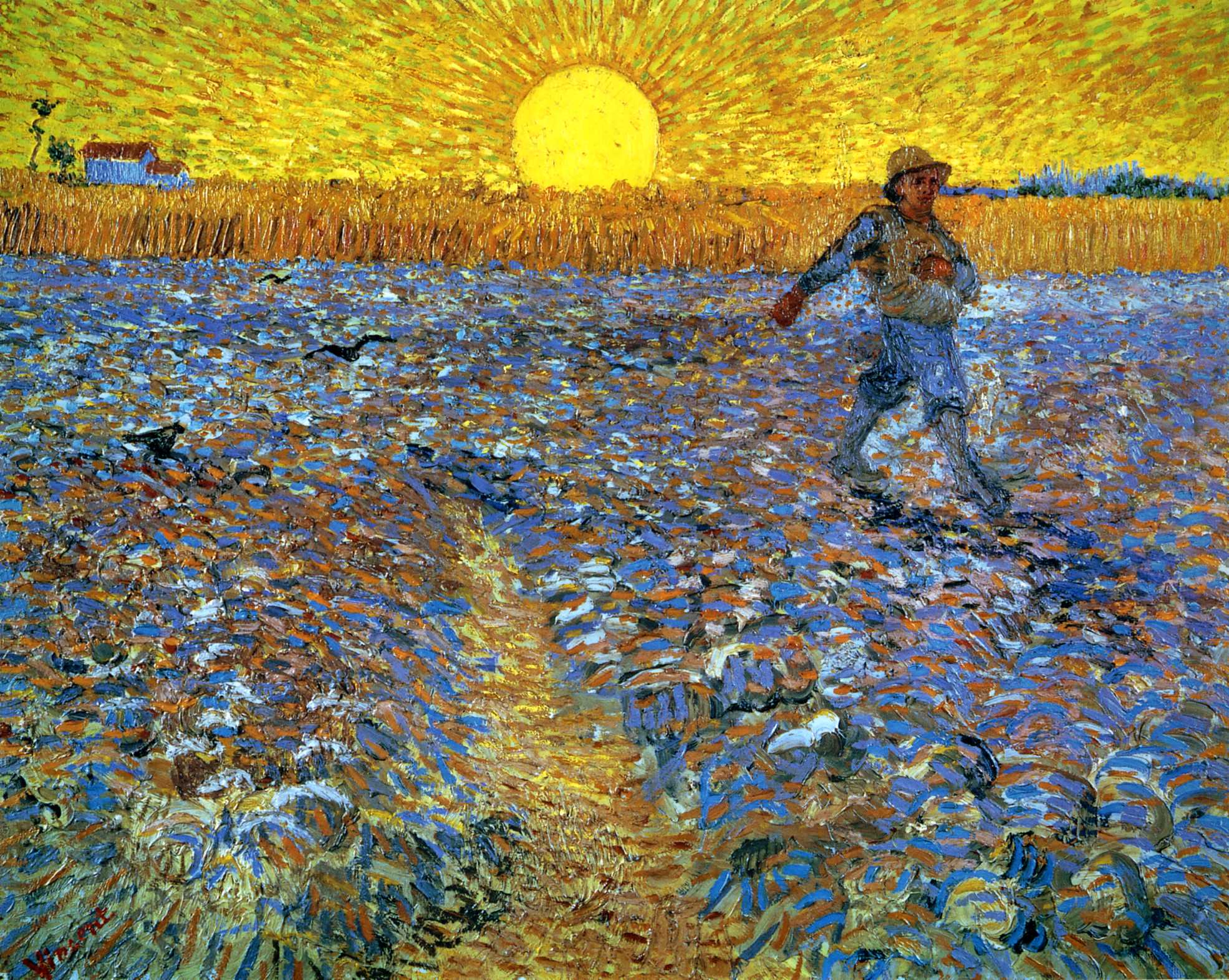 Roma, ambientalisti tirano zuppa di piselli su un quadro di Van Gogh