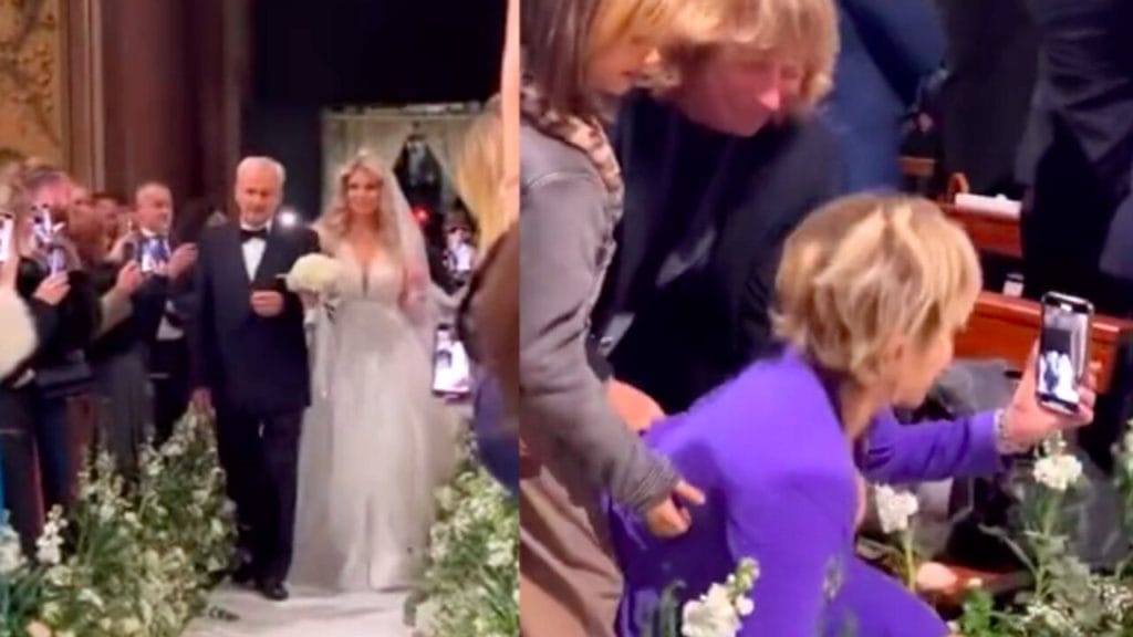 Francesca Cipriani si sposa, Carmen Russo cade durante il matrimonio: le immagini