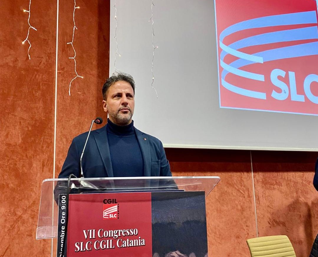 Congressi, Gianluca Patanè rieletto segretario generale della SLC Cgil di Catania