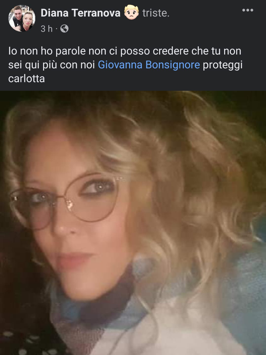 Omicidio-suicidio a Villabate, il cordoglio sui social per Giovanna Bonsignore