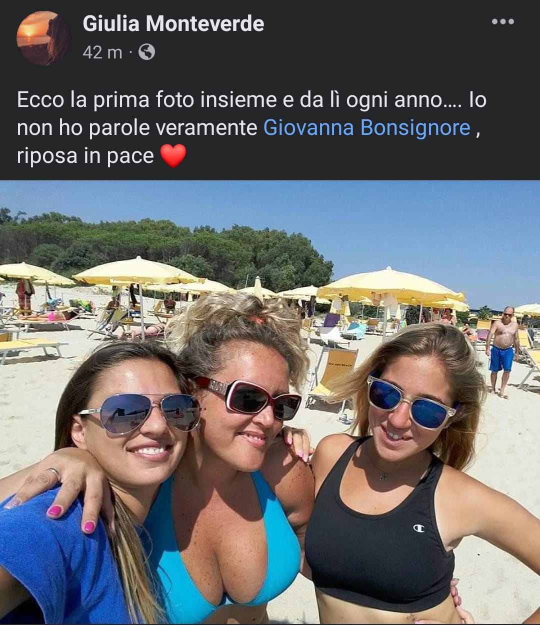 Omicidio-suicidio a Villabate, il cordoglio sui social per Giovanna Bonsignore
