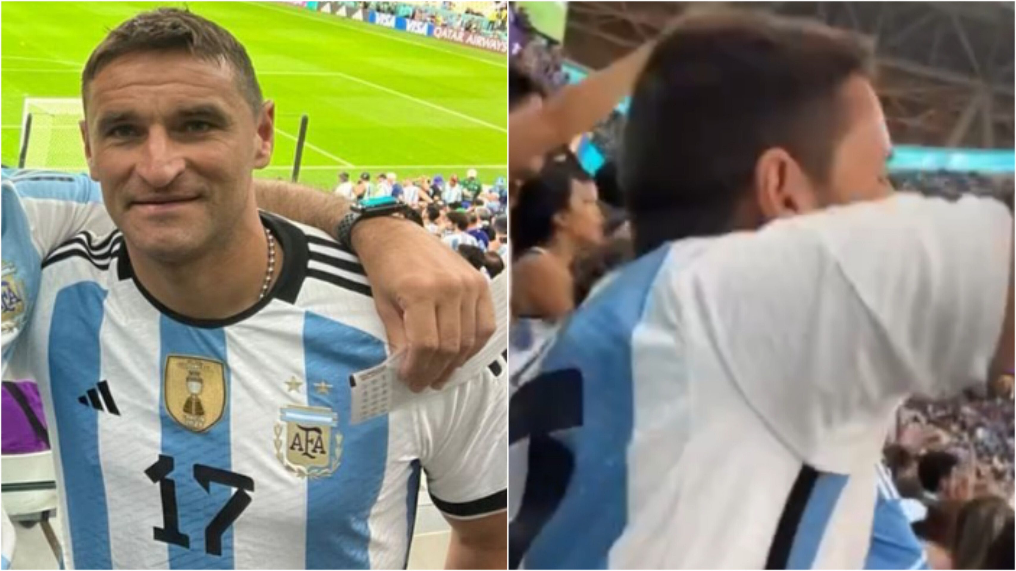 Dal Catania al Qatar: Bergessio tifa Argentina con la maglia del Papu