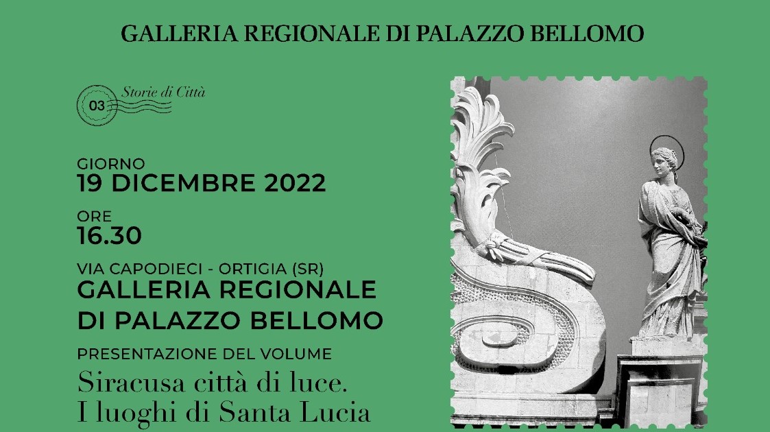 Siracusa, a Palazzo Bellomo libro su Santa Lucia. Amata: “Figura fortemente identitaria”
