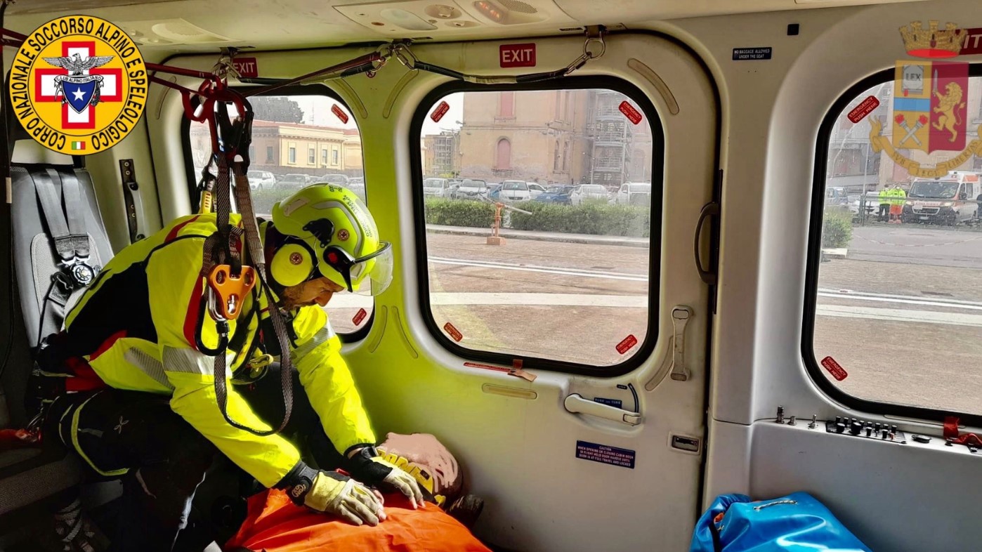 Operatore della Forestale rischia di tranciarsi il piede in campagna: soccorso con elicottero