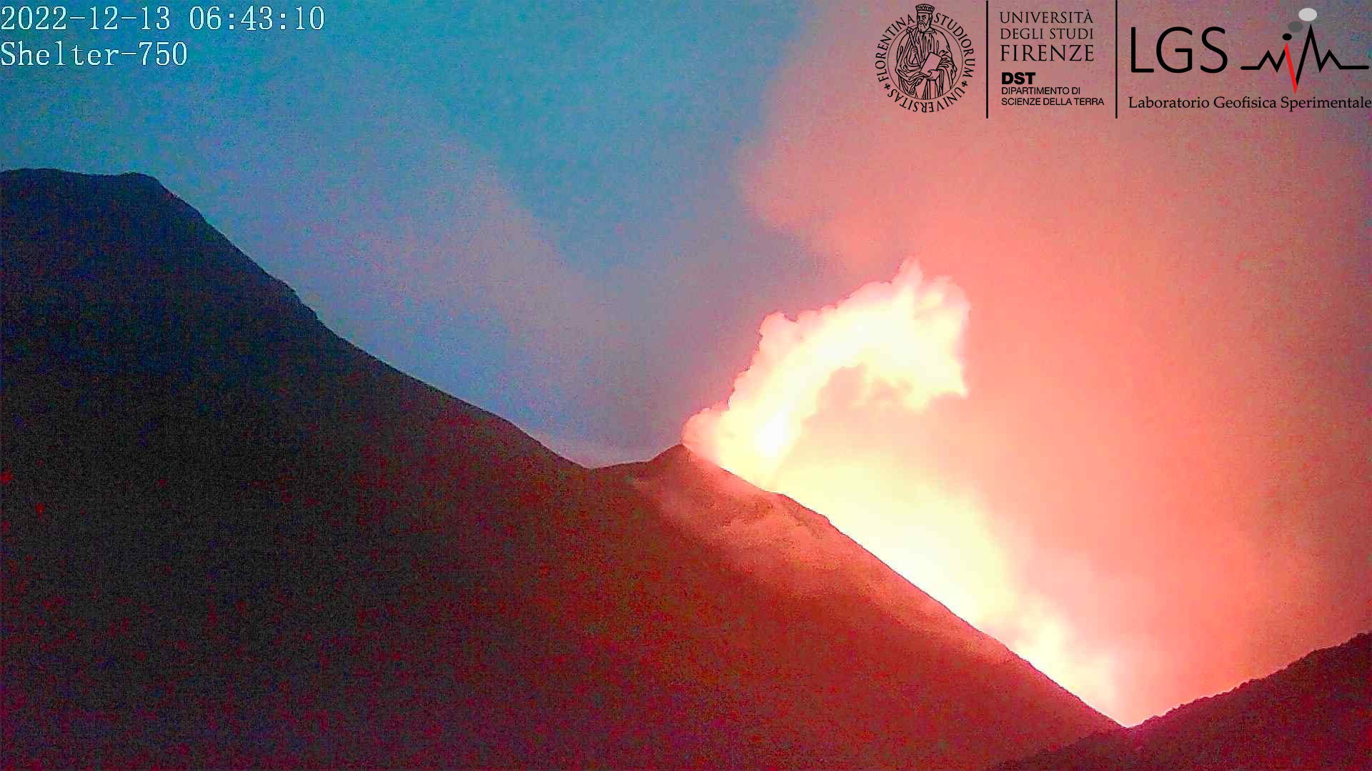 Stromboli, trabocco lavico dall’area Nord: l’INGV monitora