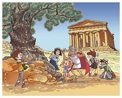 Vignette al museo, la Valle dei Templi diventa a fumetti