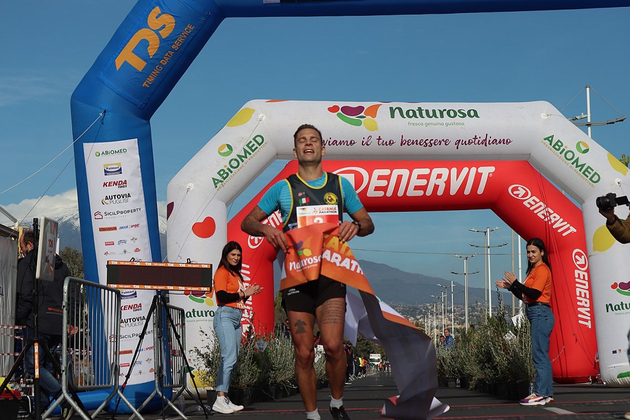 Naturosa Catania Marathon, vincono Lorenzo Lotti e Tiziana Messina