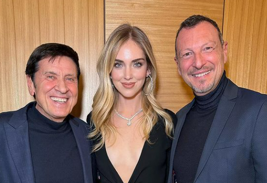 Sanremo, Chiara Ferragni: “Straordinario affiancare Amadeus e Morandi”