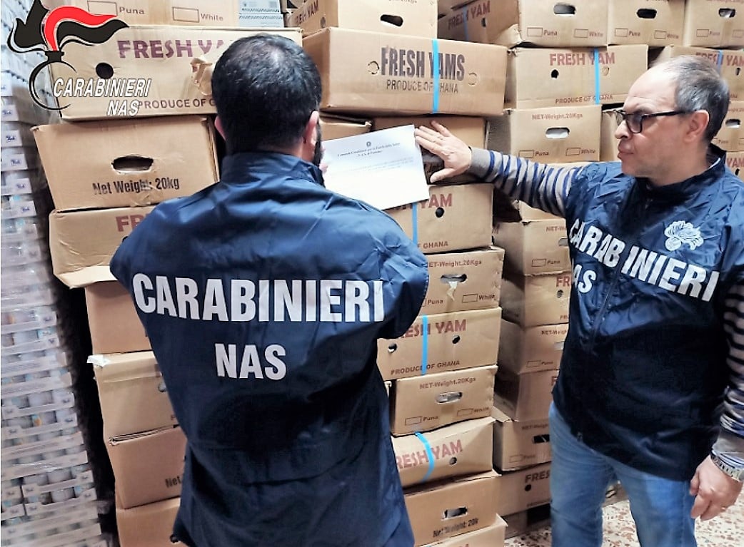 Palermo, sequestrate 2 tonnellate di patate non tracciate