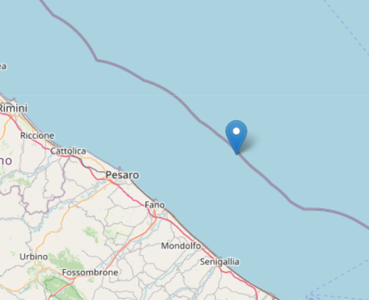 Terremoto nelle Marche, sciame sismico su costa Pesarese
