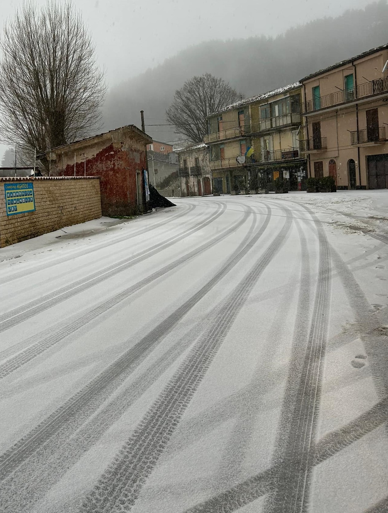 Galleria foto 'Freddo in Sicilia, nevica sui Nebrodi: strade bloccate e spazzaneve in azione – le Foto' - foto 3