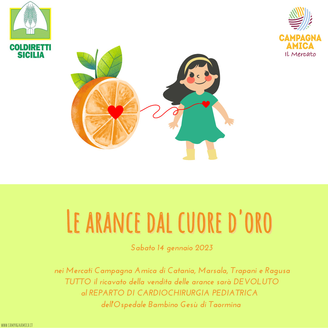“Le arance dal cuore d’oro”: via all’iniziativa benefica per i piccoli pazienti del “Bambino Gesù” di Taormina
