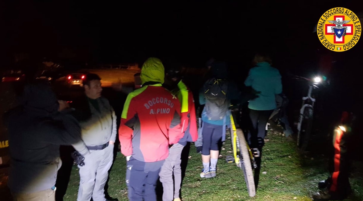 Inizio anno “da incubo” per biker catanesi, dispersi in montagna: salvati dal Soccorso Alpino