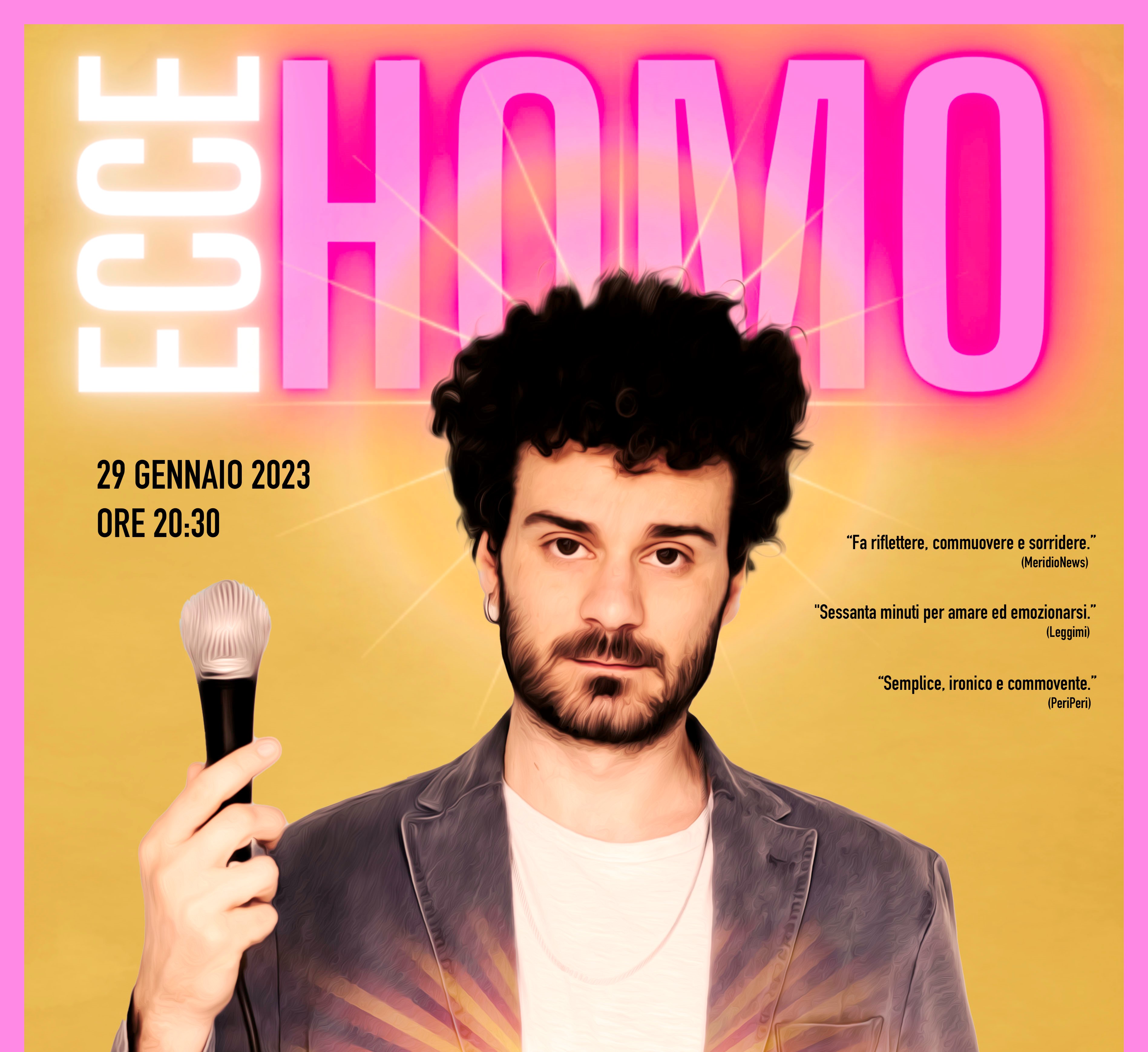 Ecce Homo, lo spettacolo di Antonio Ciavolo al Centro Zo