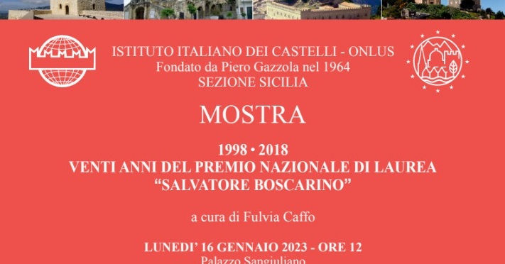 Catania, dal 16 gennaio via alla mostra per il ventennale del “Premio Boscarino”