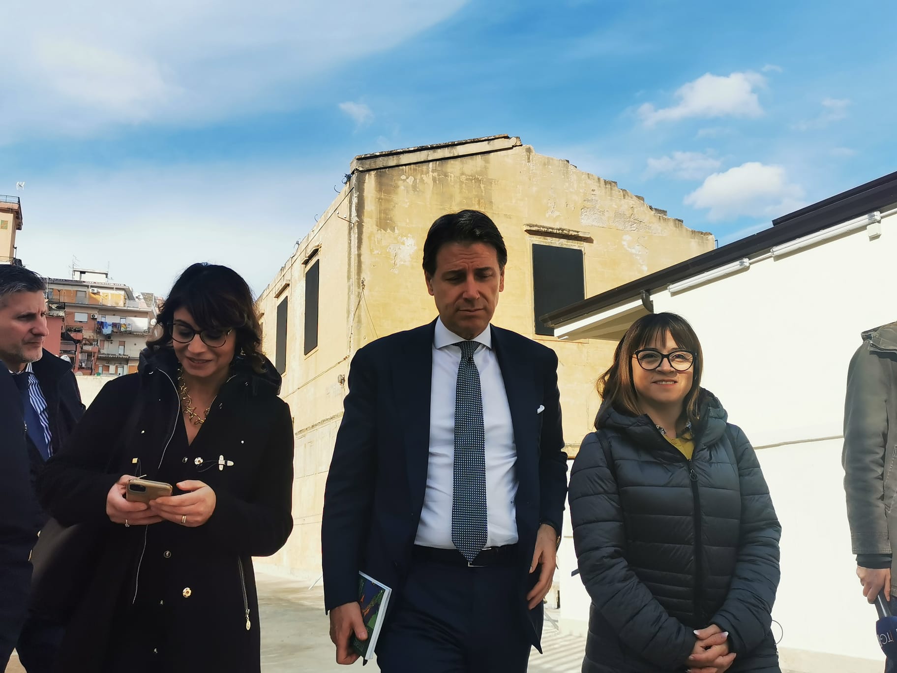 Giuseppe Conte a Palermo, l’omaggio a Fratel Biagio – FOTO