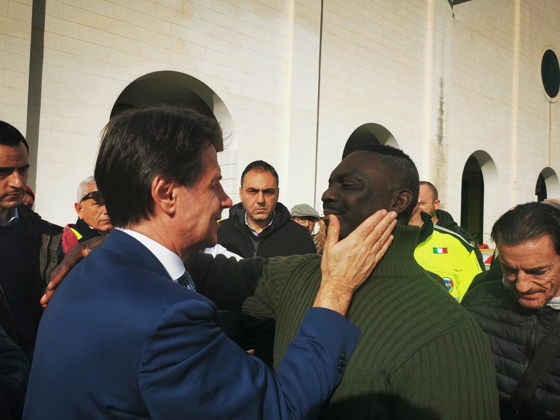 Giuseppe Conte a Palermo, l’omaggio a Fratel Biagio – FOTO