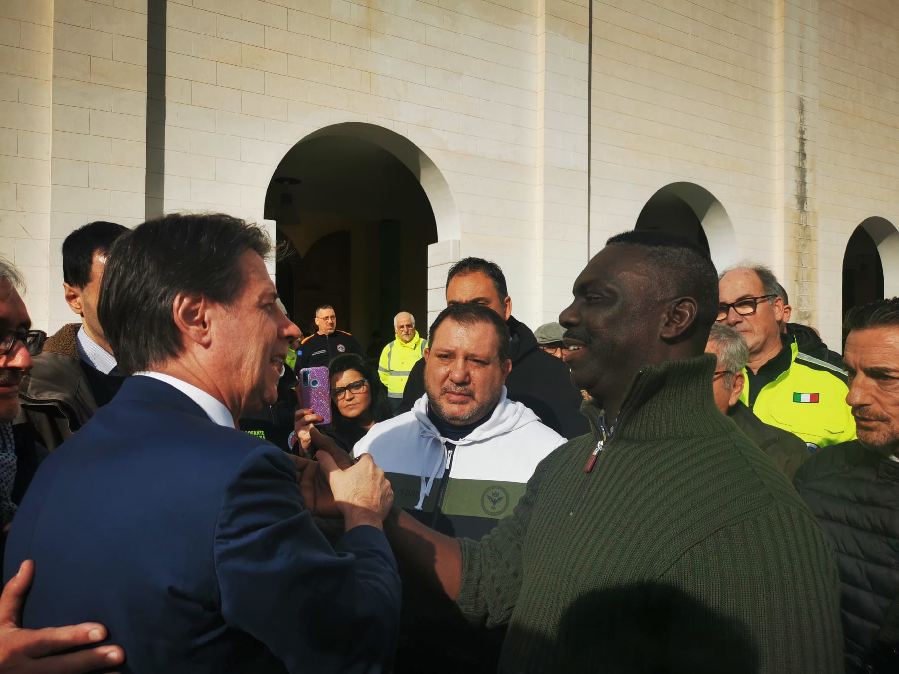 Giuseppe Conte a Palermo, l’omaggio a Fratel Biagio – FOTO