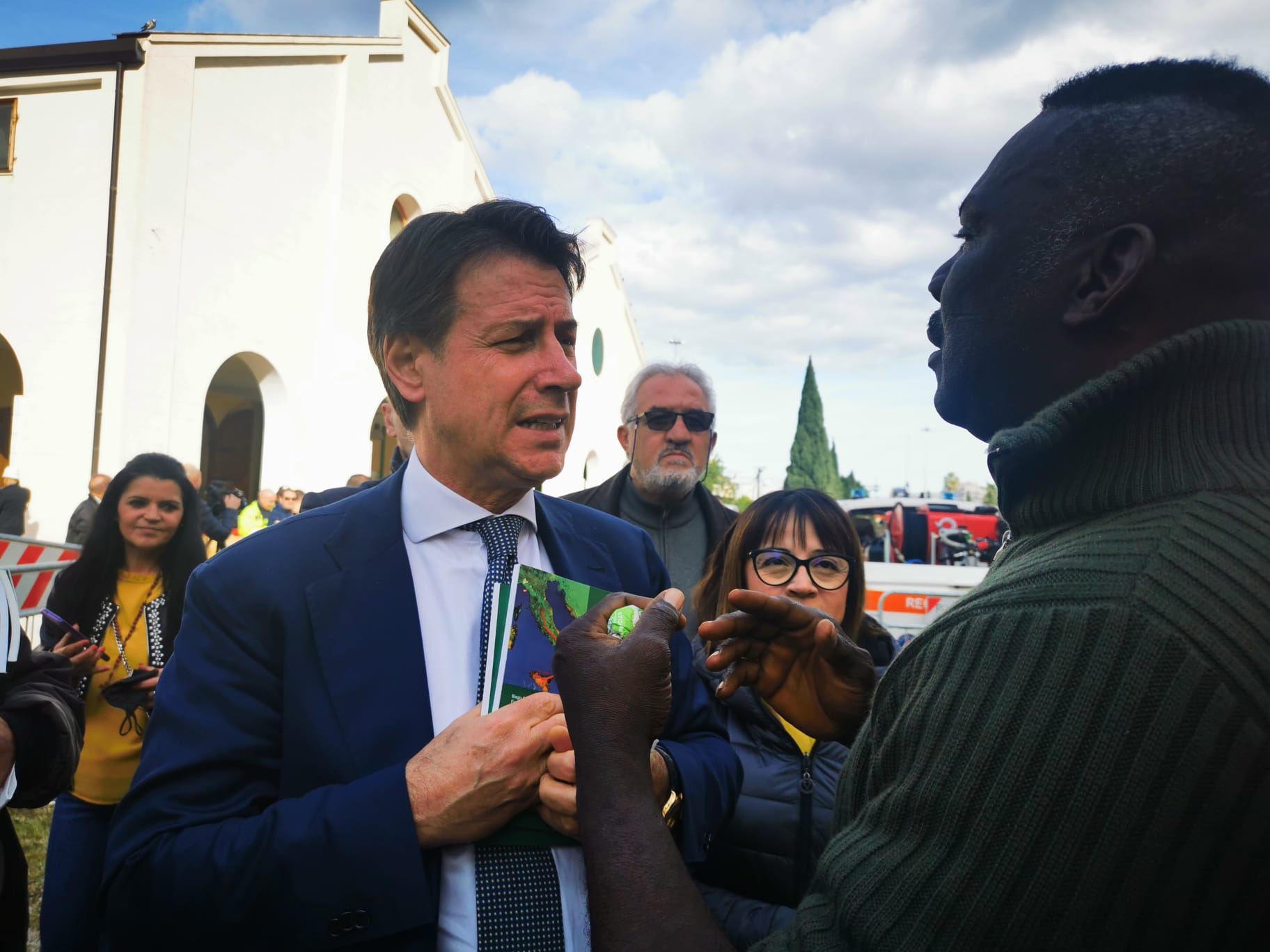 Giuseppe Conte a Palermo, l’omaggio a Fratel Biagio – FOTO