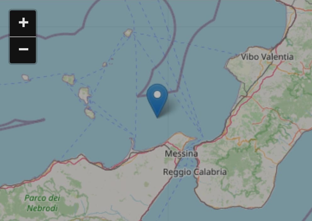 Messina trema: scossa di terremoto nella notte